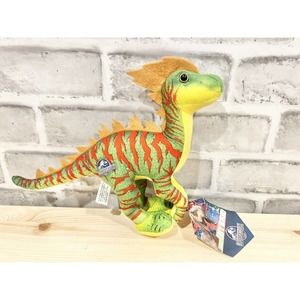 New Large Jurassic World 8” Long Indominous HYBRID Green PLUSH Dinosaur Toy NWT